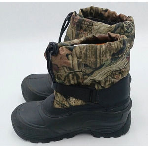Game Winner Camo Duck Boots Hunting Camping Hiking Outdoor‎ Shoes Size 4 Youth